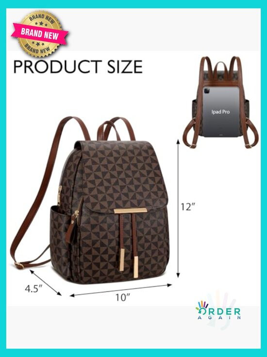 Women\'s Stylish Daypack Backpack Purse with Multiple Pockets Travel Work main image 5